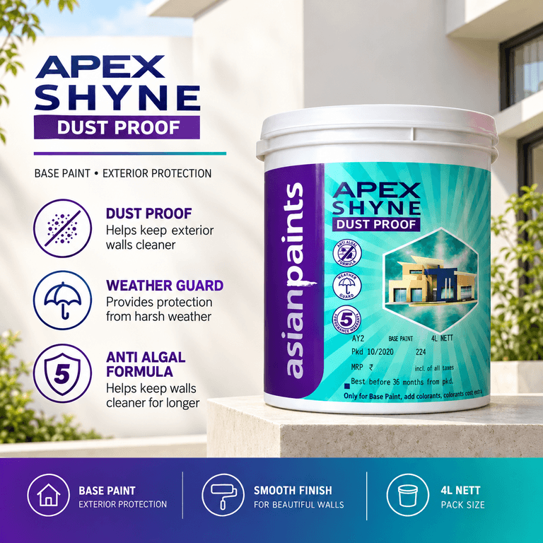 Asian Paints Apex Shyne Base White - View 2