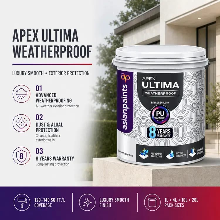 Asian Paints Apex Ultima Base White - View 2