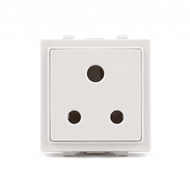Hi-Fi Hi-Class 6A 3 Pin Socket, White, 30024