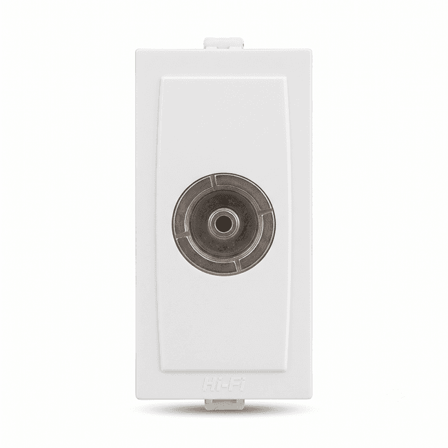 Hi-Fi Hi-Class TV Single Outlet, White, 30041