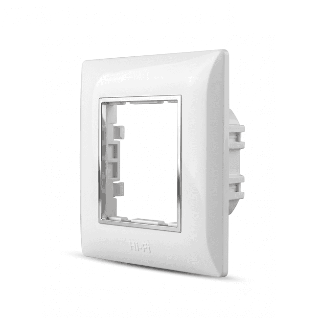 Hi-Fi Hi-Class Silverline Double Plate, White - View 2