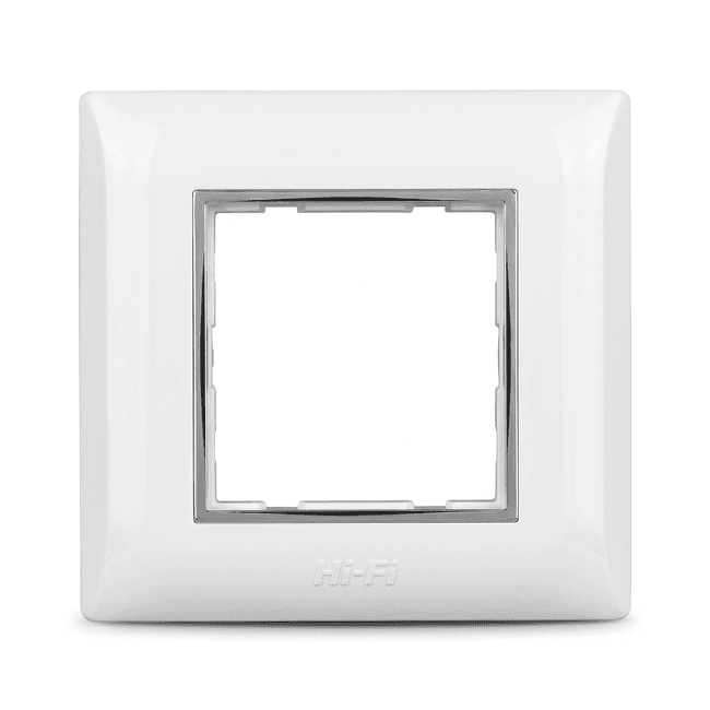Hi-Fi Hi-Class Silverline Double Plate, White