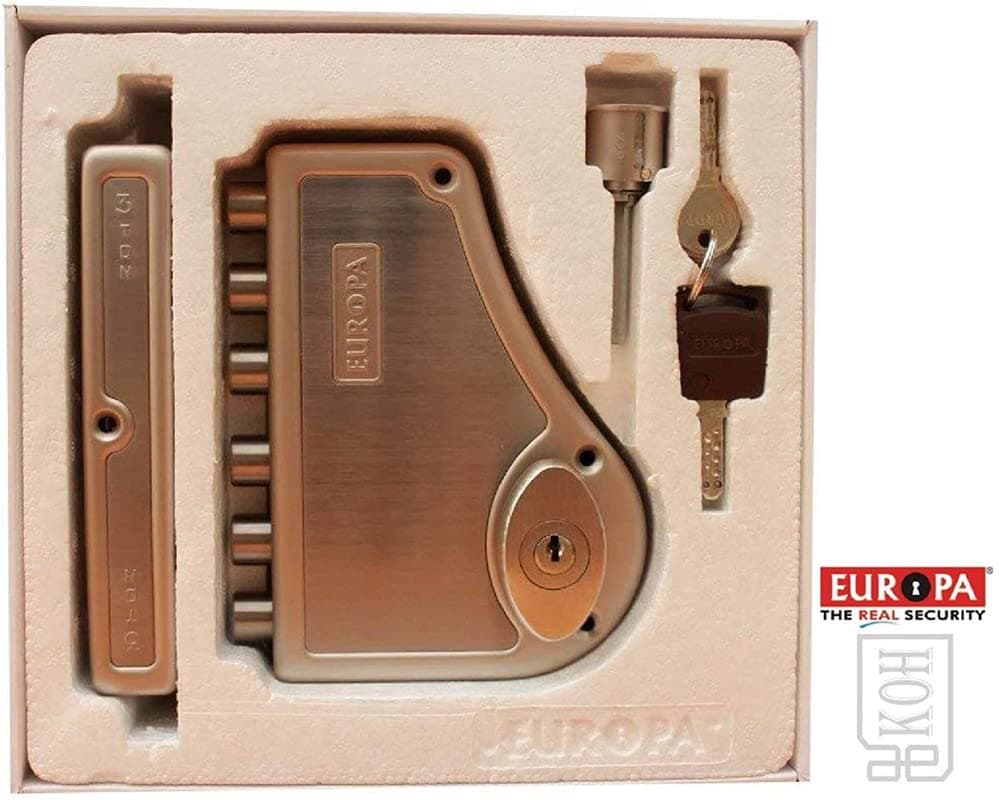 Europa H340AB Antique Pentabolt 2C with Latch Rimlock - View 3