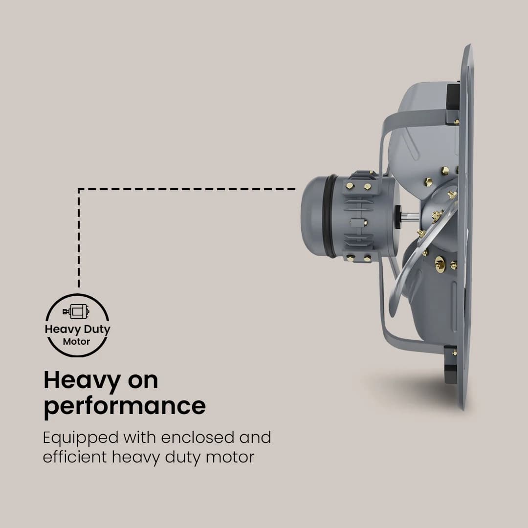 Crompton HDEF Exhaust Fan, 450mm, Grey - View 5