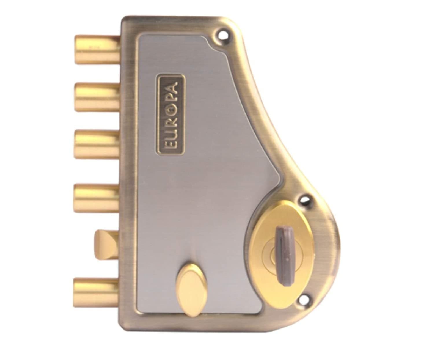 Europa H340AB Antique Pentabolt 2C with Latch Rimlock