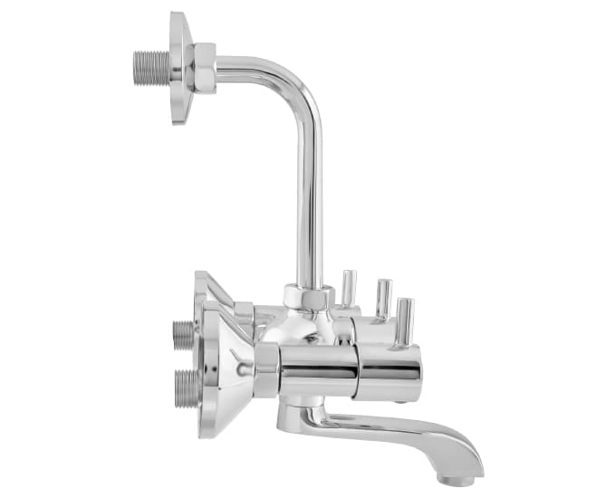CERA Garnet Chrome Finish Wall Mixer with Long Bend Pipe for Overhead Shower, F2002401CH - View 2