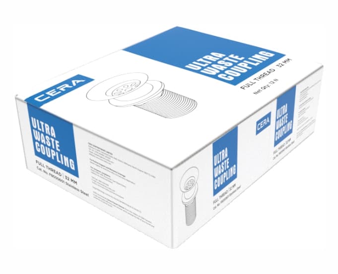 CERA Ultra 32mm SS Full Threaded Waste Coupling, F8050601 - View 2