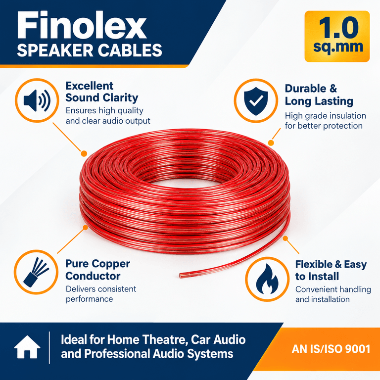 Finolex Speaker Cable, 100m - View 3