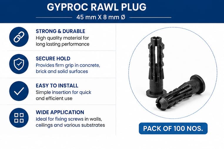 Gyproc GI-RAWL PLUG 8X45MM - View 3