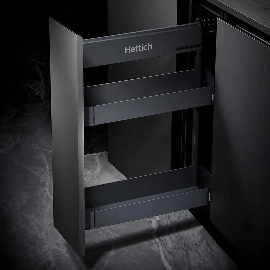 Hettich 2 Tier Pull Out, Iron Grey