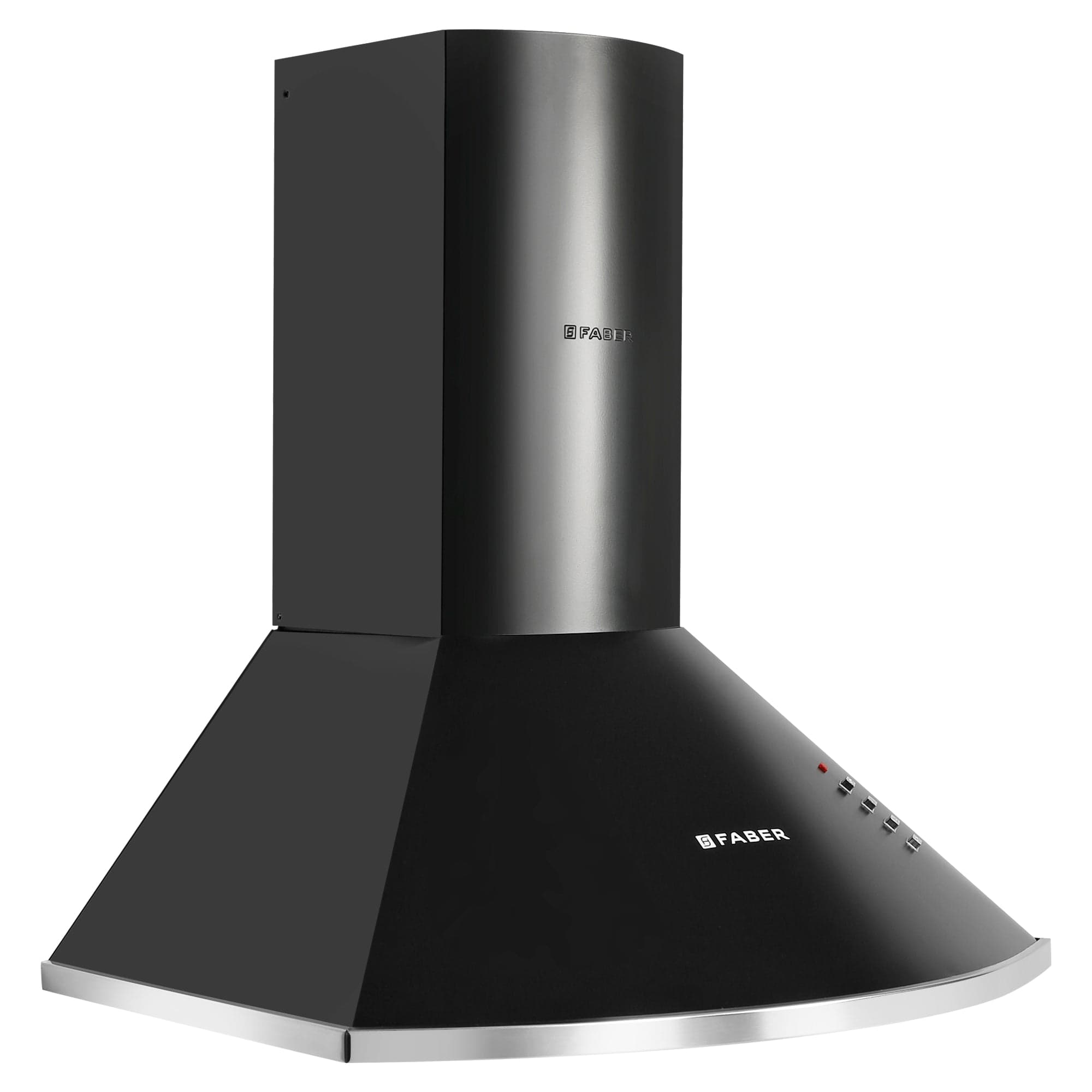 Faber Hood Class Pro 60cm Matte Black Wall Mounted Pyramid Chimney - View 2