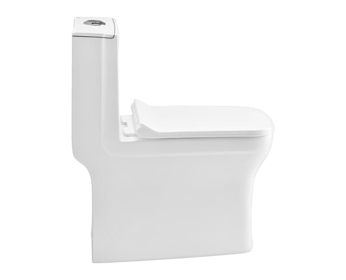 CERA Cattler One Piece EWC with Soft Close Seat Cover, 220mm S-Trap, Snow White, S1013208SN - View 2
