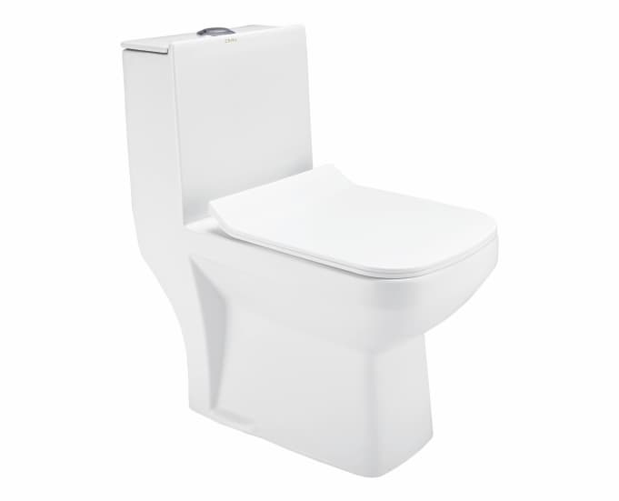CERA Corey One Piece EWC with Soft Close Seat Cover, 220mm S-Trap, Snow White, S1013243SN