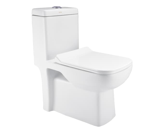 CERA Claris One Piece EWC with Slim Soft Close Seat Cover, S-Trap 225 mm, Snow White, S1013244SN