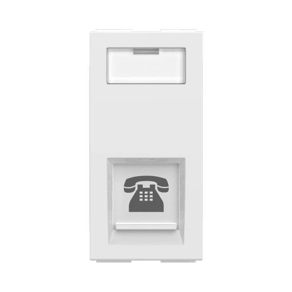 GM FourFive 1M RJ11 Telephone Socket (2-Line), White