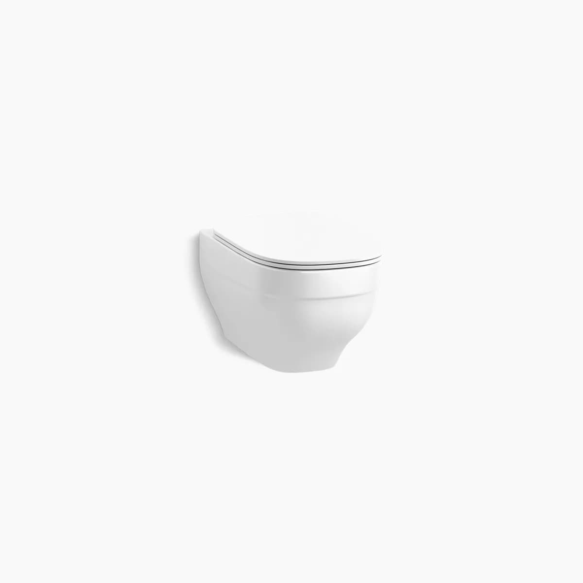 Kohler Trace Wall Hung Toilet Bowl with Skirted Trapway, White, 20218IN-0
