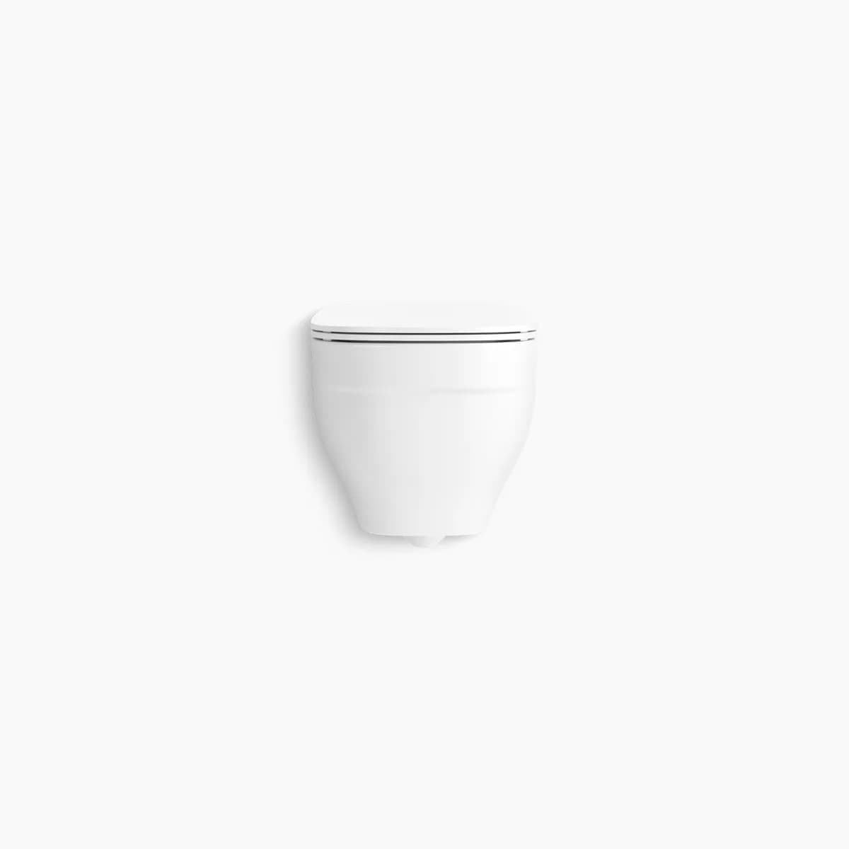 Kohler Trace Wall Hung Toilet Bowl with Skirted Trapway, White, 20218IN-0 - View 2