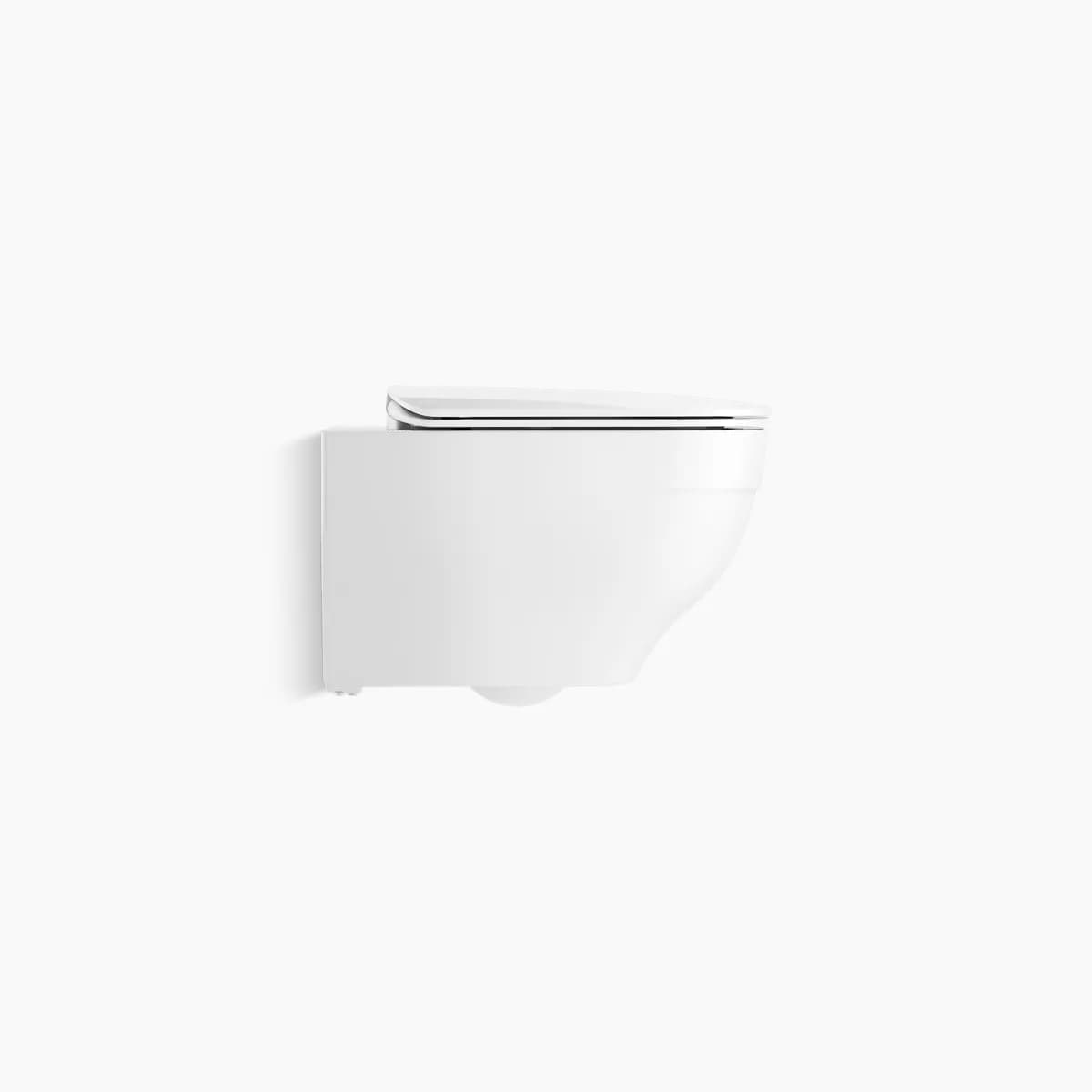 Kohler Trace Wall Hung Toilet Bowl with Skirted Trapway, White, 20218IN-0 - View 3