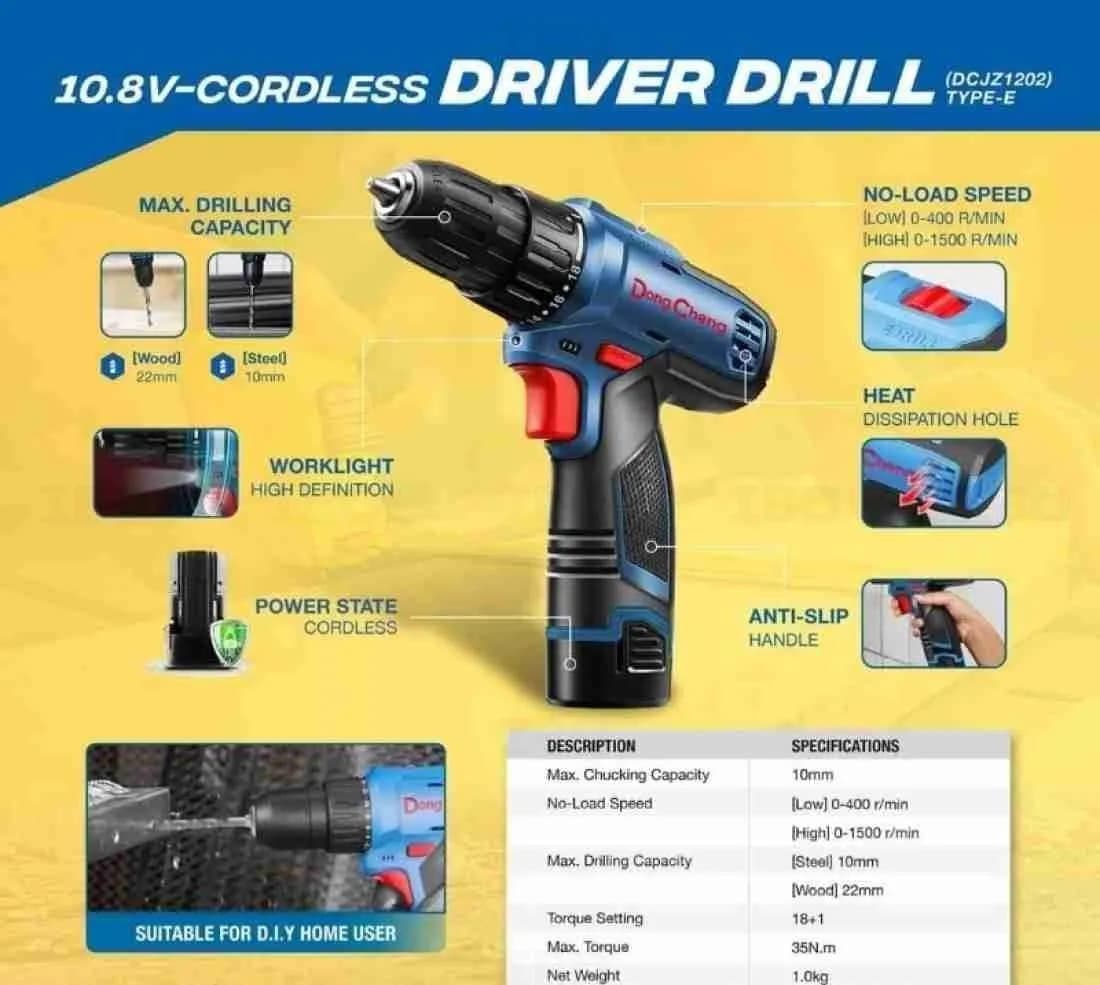 Dongcheng DCJZ1202E 10.8 V Cordless Drill Driver - View 4