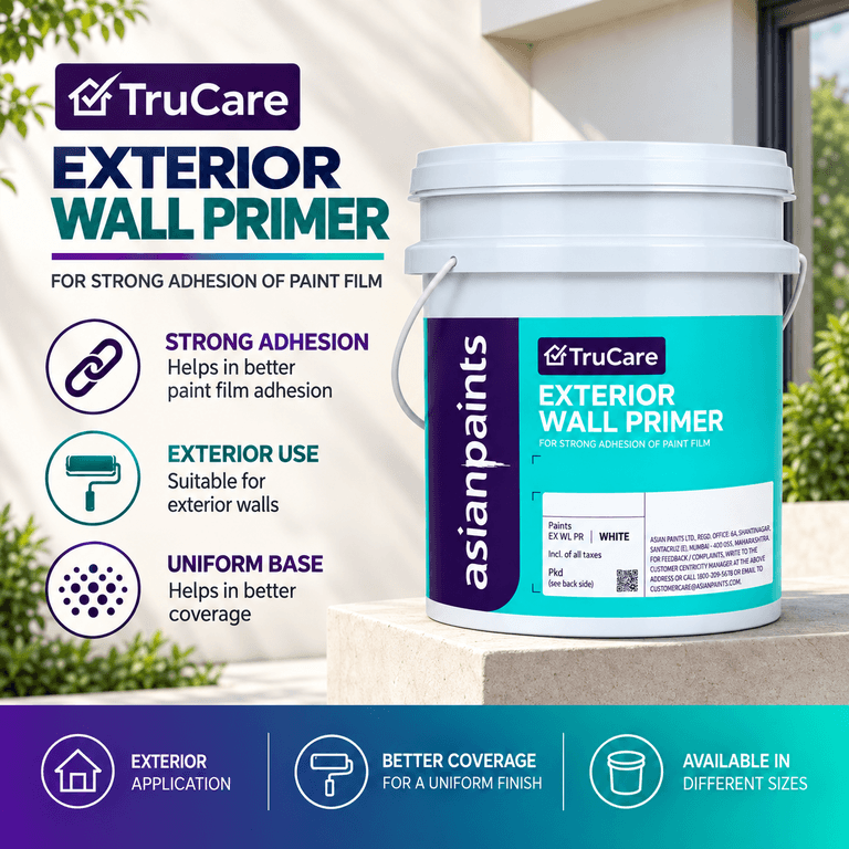 Asian Paints TruCare Water Based Wall Primer Exterior - View 3
