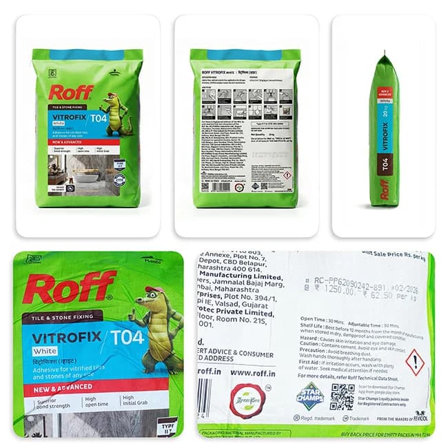 Roff T04 Vitrofix Tile Adhesive White 20 kg - View 2
