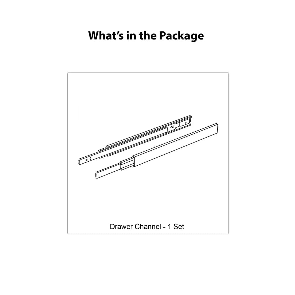EBCO 35kg Regular Close Telescopic Drawer Channel - View 3