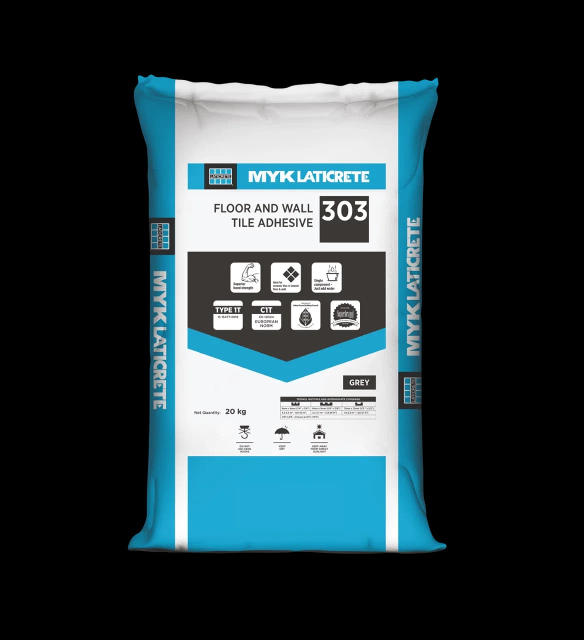 MYK Laticrete 303 Grey Tile Adhesive 30 kg