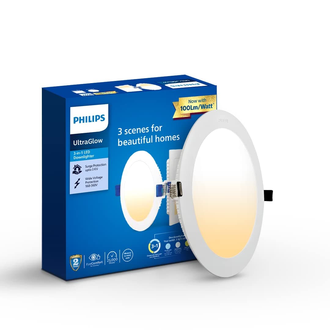 Philips Ultra Glow 3-in-1 LED Downlight - View 5