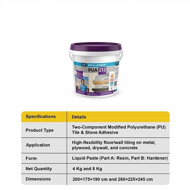 MYK Laticrete PUA 212 Modified PU Adhesive - View 2