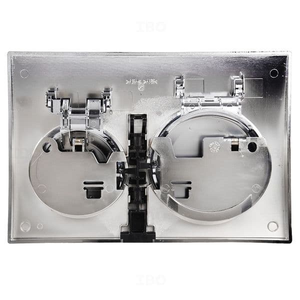Geberit Alpha 25 Bright Chrome Round Dual Flush Actuator Plate, 115.040.21.5 - View 2