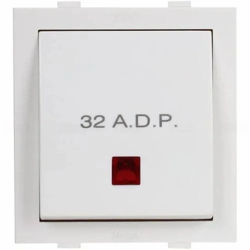 Hi-Fi Hi-Class 32A DP Sumo Switch with Indicator, White, 30016