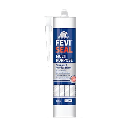 Feviseal Multipurpose Acrylic Sealant, Clear, 280 ml