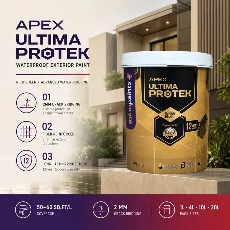 Asian Paints Apex Ultima Protek Base White - View 2