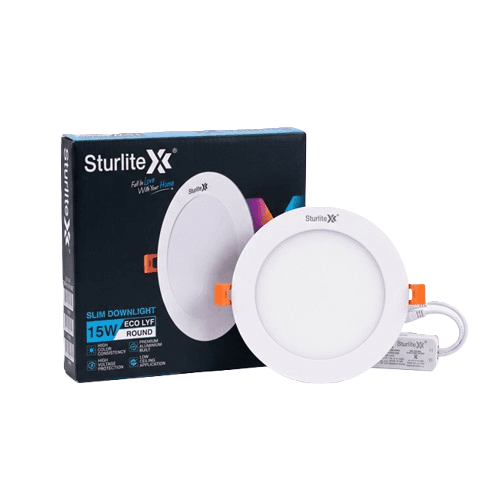 Sturlite Eco LYF 15W Round LED Slim Downlight, Natural White