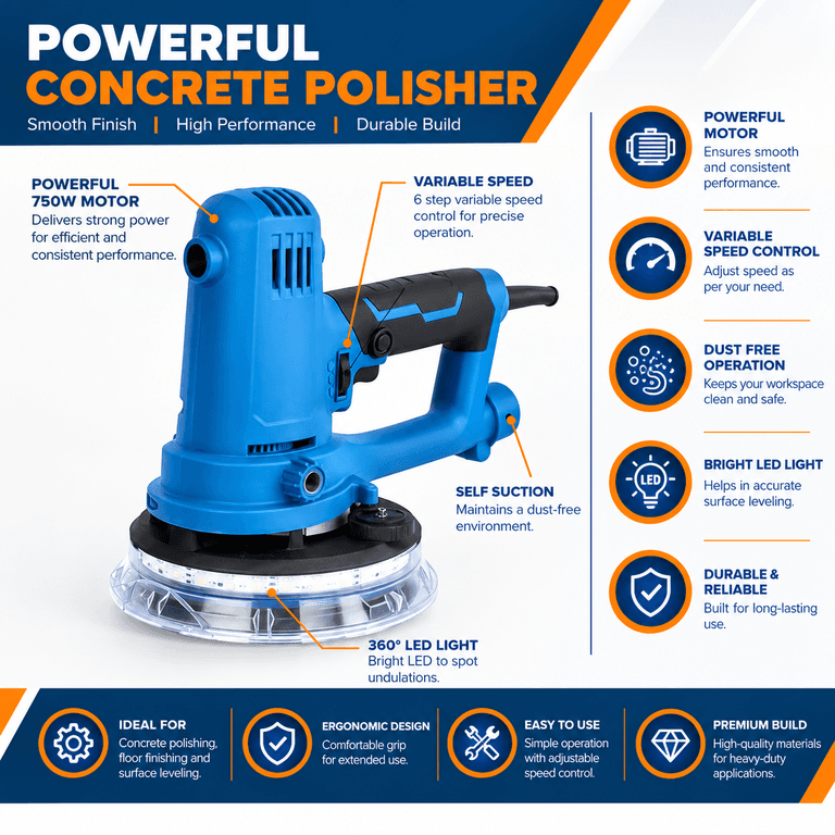 Dongcheng DSF02-180 750W Drywall Sander - View 2
