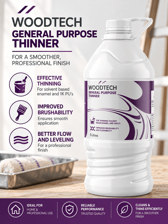 Asian Paints Woodtech General Purpose Thinner - Turpentine Oil - View 3