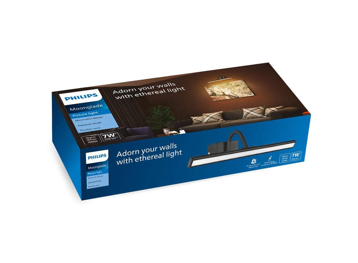 Philips Moonglade Pic Light Silver 7W, 582062, Warm White - View 3